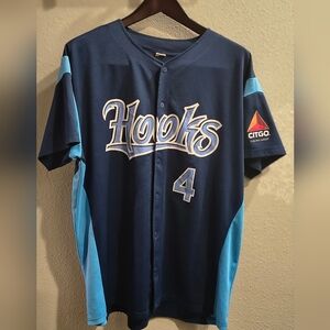 George Springer Corpus Christi Hooks Minor League MiLB Jersey Navy XL